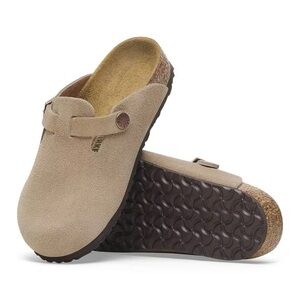 NWT Birkenstock Kids Boston Mule in Taupe